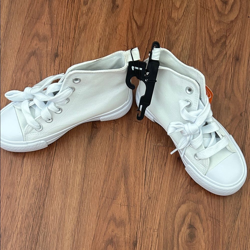 NWT Wonder Nation Kids' High-Top Sneakers White Size 13 - Picture 8 of 8
